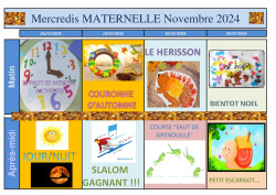 MERCREDI maternelle